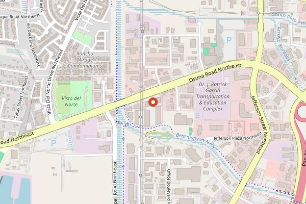 Map showing Whiting Coffee Co in Albuquerque