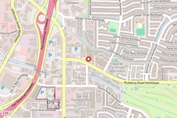 Map showing Trombino's Bistro Italiano in Albuquerque