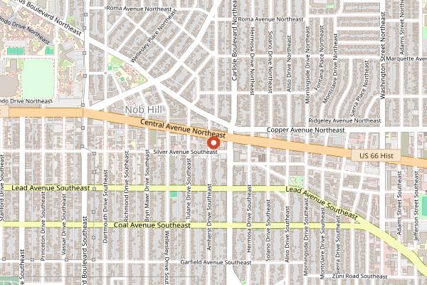 Map showing Scalo Northern Italian Grill in Albuquerque