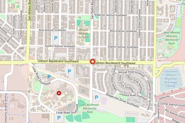 Map showing Cervantes Restaurant and Lounge in Albuquerque