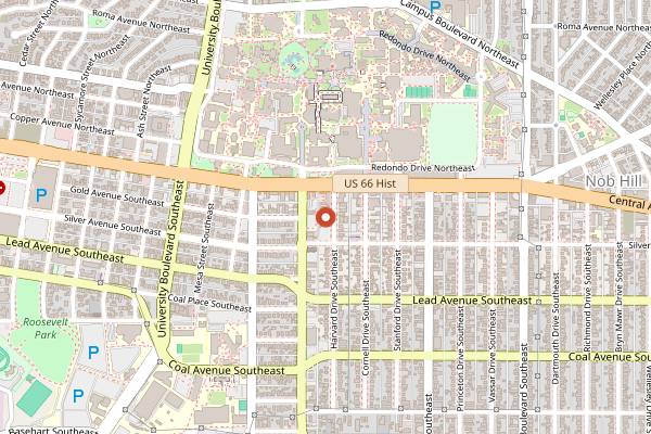 Map showing Salt and Board in Albuquerque