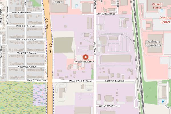 Map showing King Street Brewing Company in Anchorage