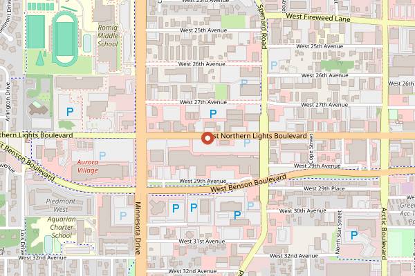 Map showing Kaladi Brothers lunch panini in Anchorage