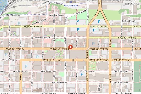 Map showing Ginger in Anchorage