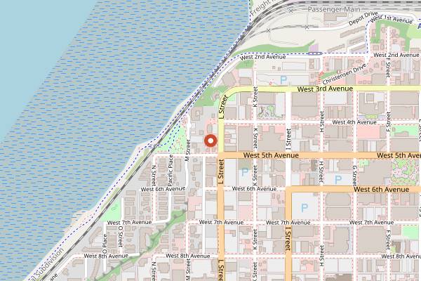 Map showing Simon and Seafort's in Anchorage