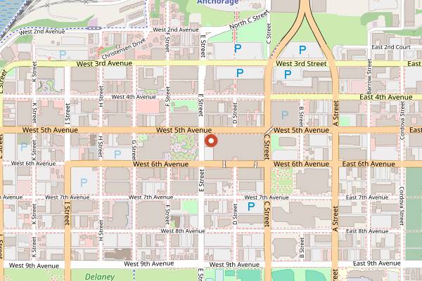 Map showing Whisky and Ramen in Anchorage