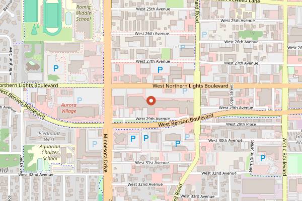 Map showing Yak and Yeti Himalayan Restaurant in Anchorage