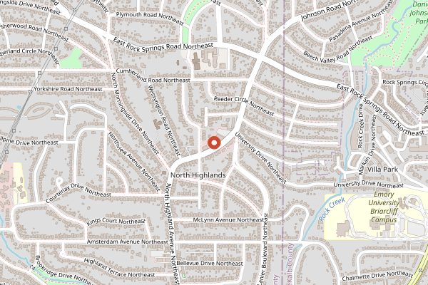 Map showing Alon's Bakery and Market in Atlanta