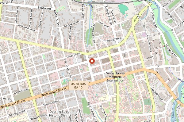 Map showing Creature Comforts Brewing in Atlanta
