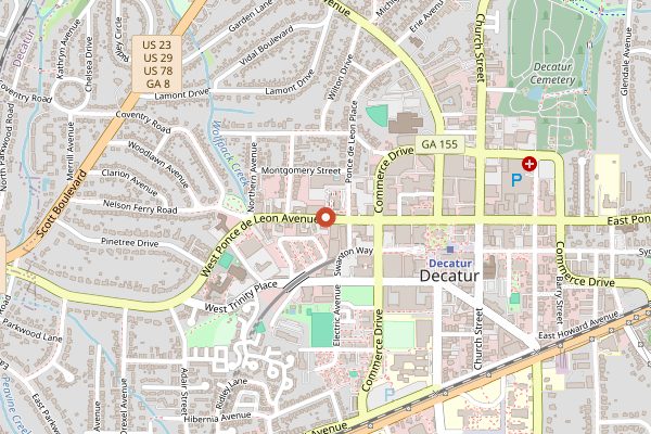 Map showing Tipica Coffee in Atlanta