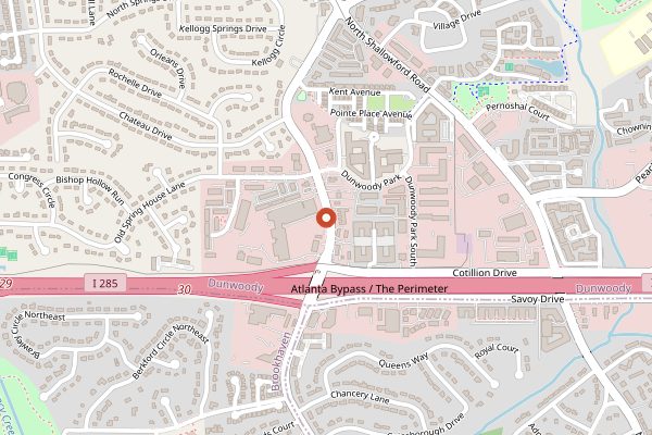 Map showing Vino Venue and Atlanta Wine and Cooking School in Atlanta