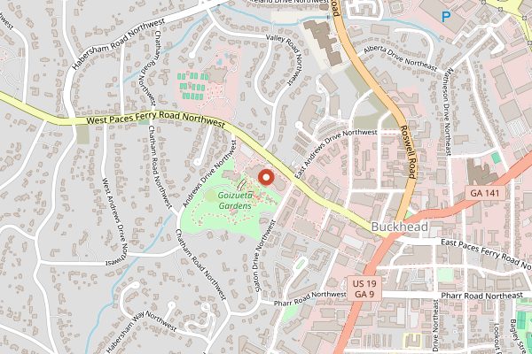Map showing Souper Jenny in Atlanta