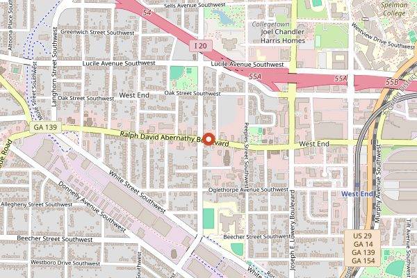 Map showing Tassili's Raw Reality in Atlanta