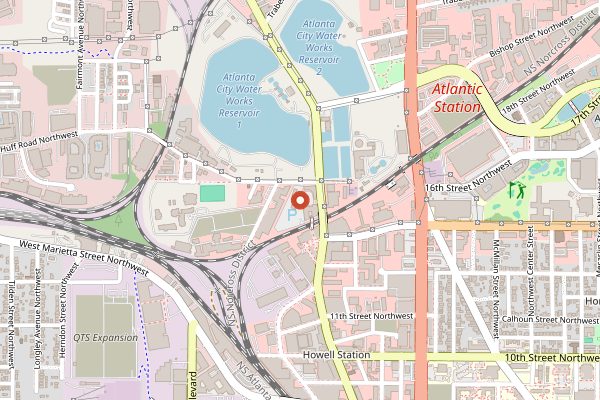 Map showing Mujo in Atlanta