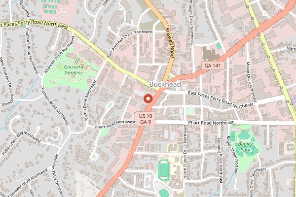 Map showing Umi in Atlanta