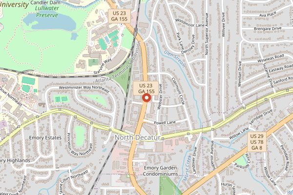 Map showing Buena Gente Cuban Bakery in Atlanta