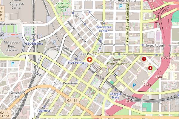 Map showing Future Atlanta in Atlanta