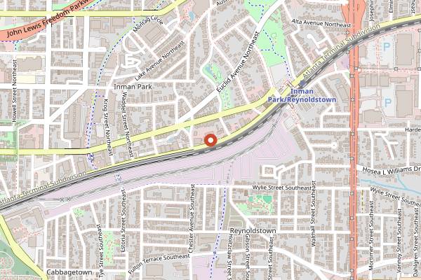 Map showing Stereo in Atlanta