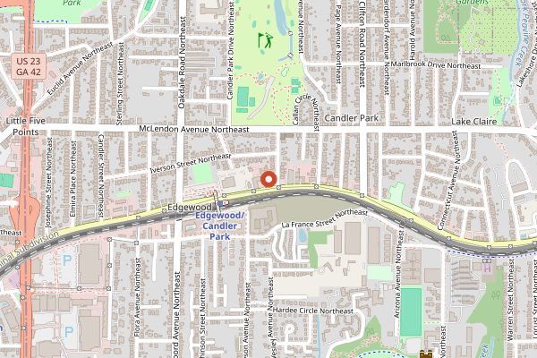 Map showing Lazy Betty in Atlanta