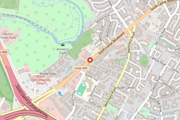Map showing Easy Tiger (South Lamar) in Austin