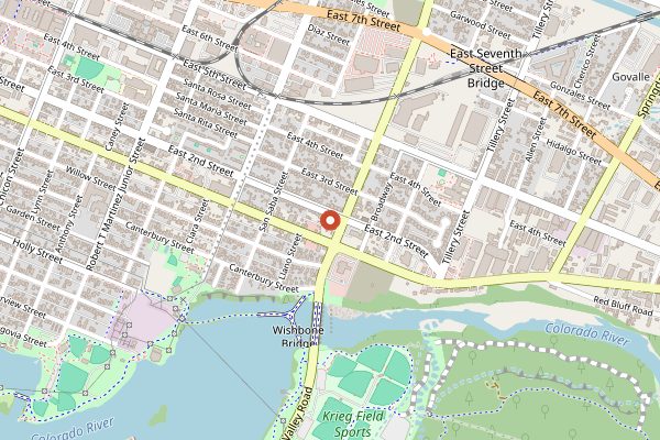 Map showing Kemuri Tatsu-ya (sake bar) in Austin