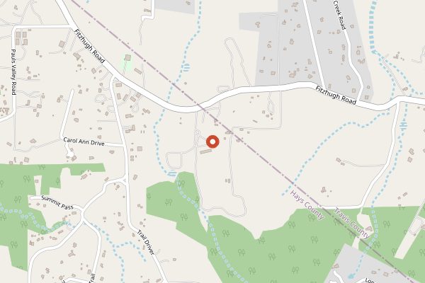 Map showing Jester King Brewery in Austin