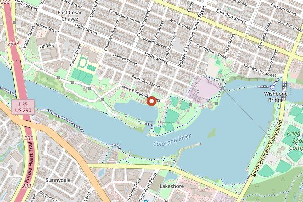 Map showing Austin Taco and Margarita Festival in Austin