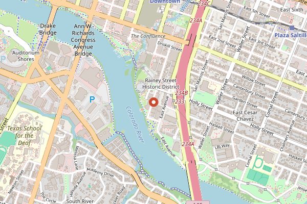 Map showing Emmer & Rye in Austin