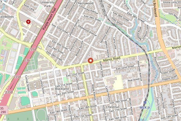 Map showing Dai Due in Austin