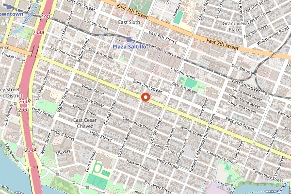 Map showing Discada in Austin