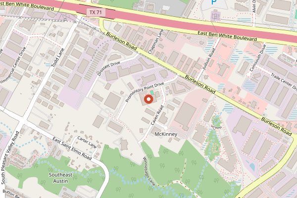 Map showing Distant Relatives in Austin
