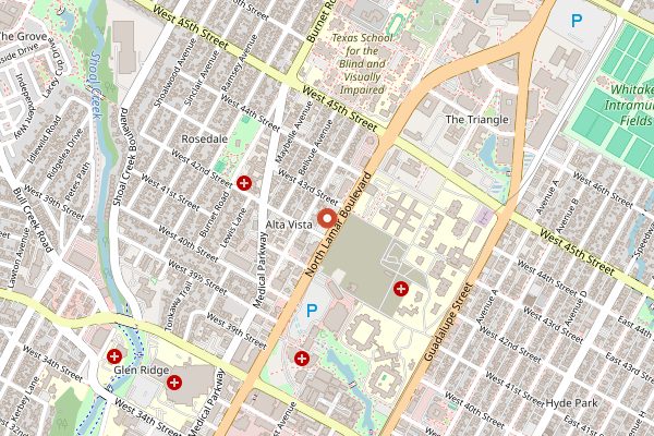 Map showing Uchiko in Austin