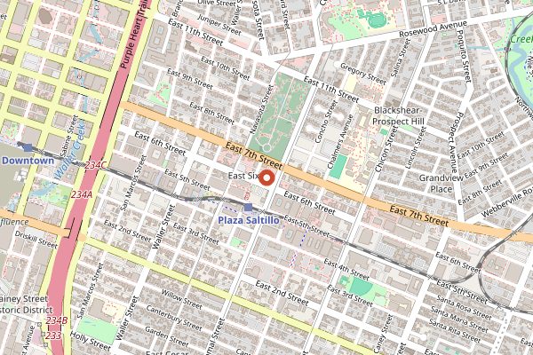 Map showing LoLo Natural Wine in Austin