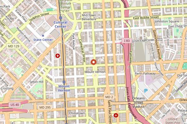 Map showing The Helmand in Baltimore