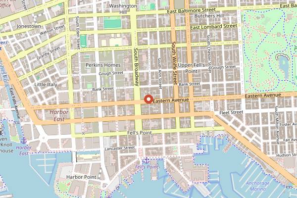Map showing Tortilleria Sinaloa in Baltimore