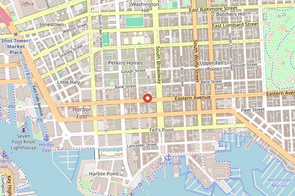 Map showing Ekiben in Baltimore