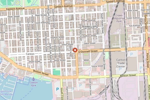 Map showing Of Love and Regret in Baltimore