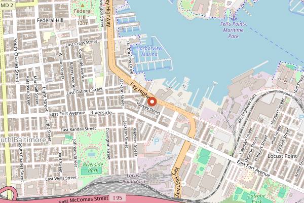 Map showing Order & Chaos Coffee in Baltimore