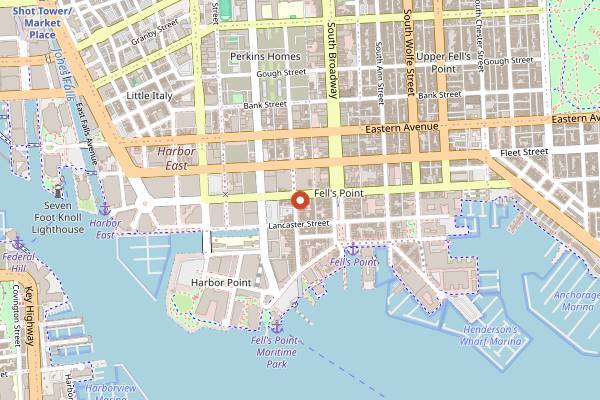 Map showing Oleum in Baltimore