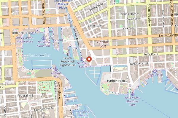 Map showing Azumi in Baltimore