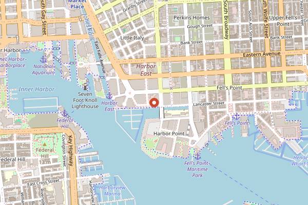 Map showing Charleston in Baltimore