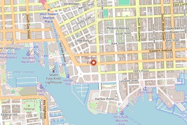 Map showing Italian Disco in Baltimore