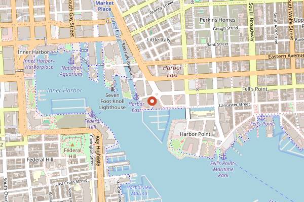 Map showing The Bygone in Baltimore