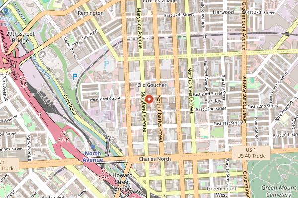 Map showing Fadensonnen in Baltimore