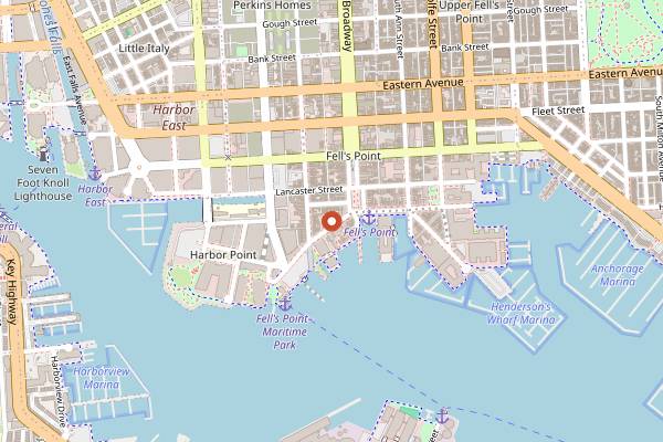 Map showing The Horse You Came In On Saloon in Baltimore