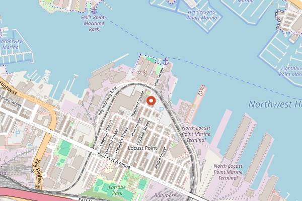 Map showing Bodega & Vino in Baltimore