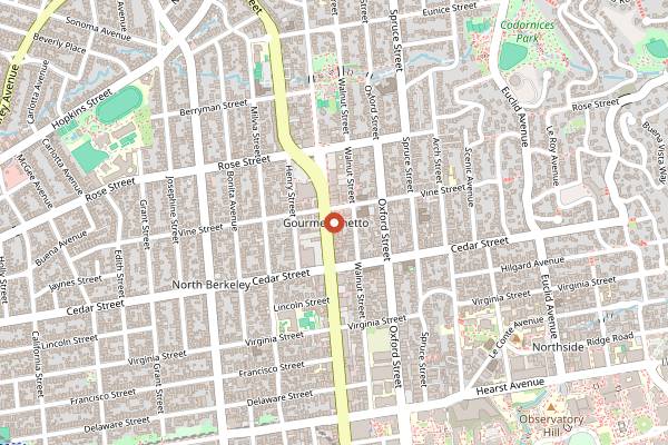 Map showing Eggy's Neighborhood Kitchen in Berkeley