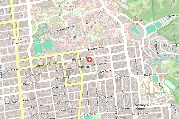 Map showing Top Dog in Berkeley