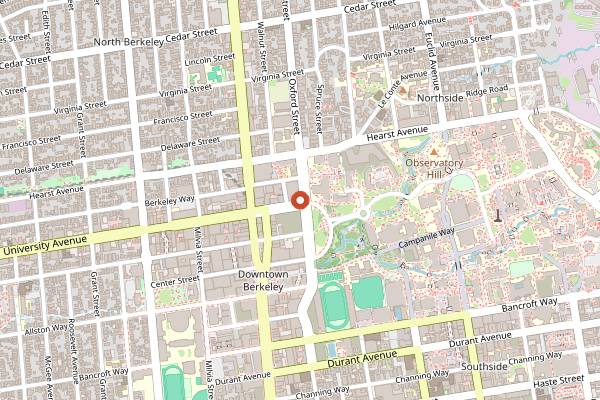 Map showing Sightglass Coffee Berkeley in Berkeley