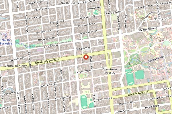 Map showing The Butcher's Son in Berkeley